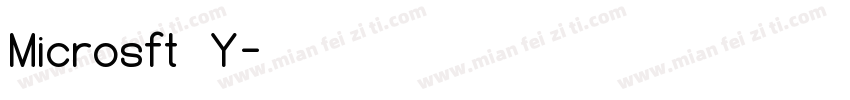Microsft Y字体转换